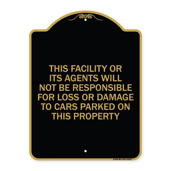 This Facility or Its Agents Will Not Be Responsible for Loss or Damage to Cars Parked, BG-1824-22819